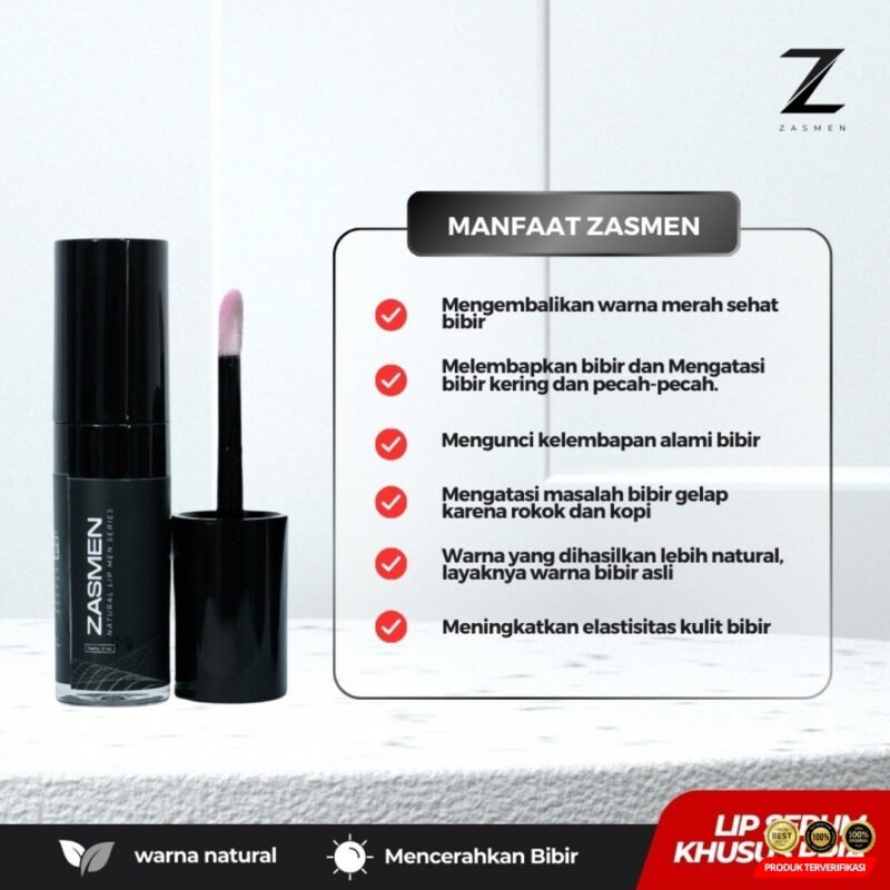 [ 2 Pcs ] ZASMEN Lip Serum Khusus Pria BPOM - [MRH2] - Image 6