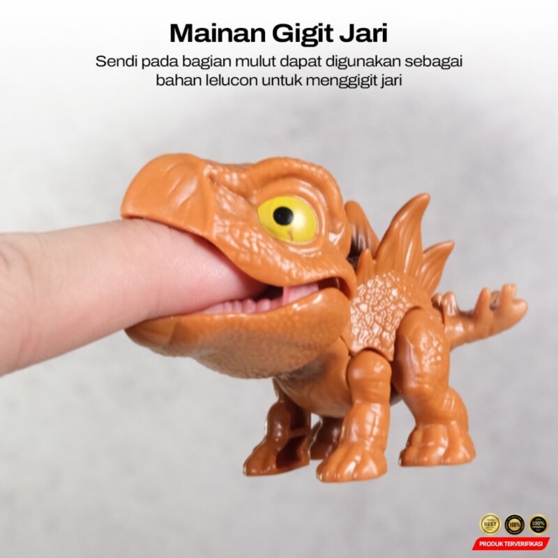 Mainan Action Figure Dinosaur Interactive Finger Biting Stegosaurus - Image 7