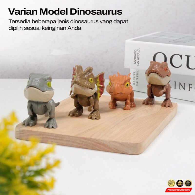 Mainan Action Figure Dinosaur Interactive Finger Biting Stegosaurus - Image 6