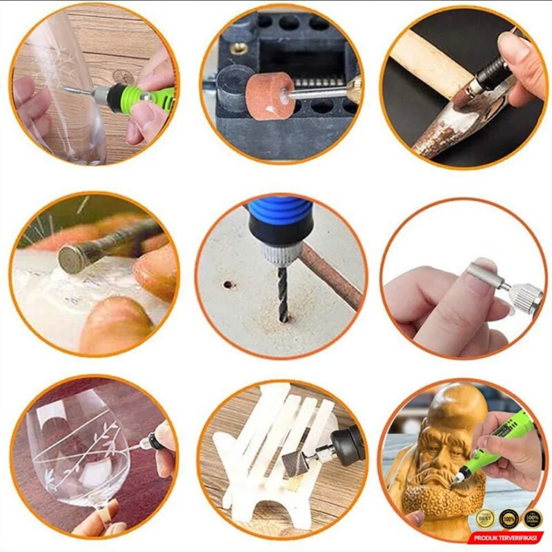 Bor Mini Grinder Polishing Electric Drill Adjustable 130W - Image 9