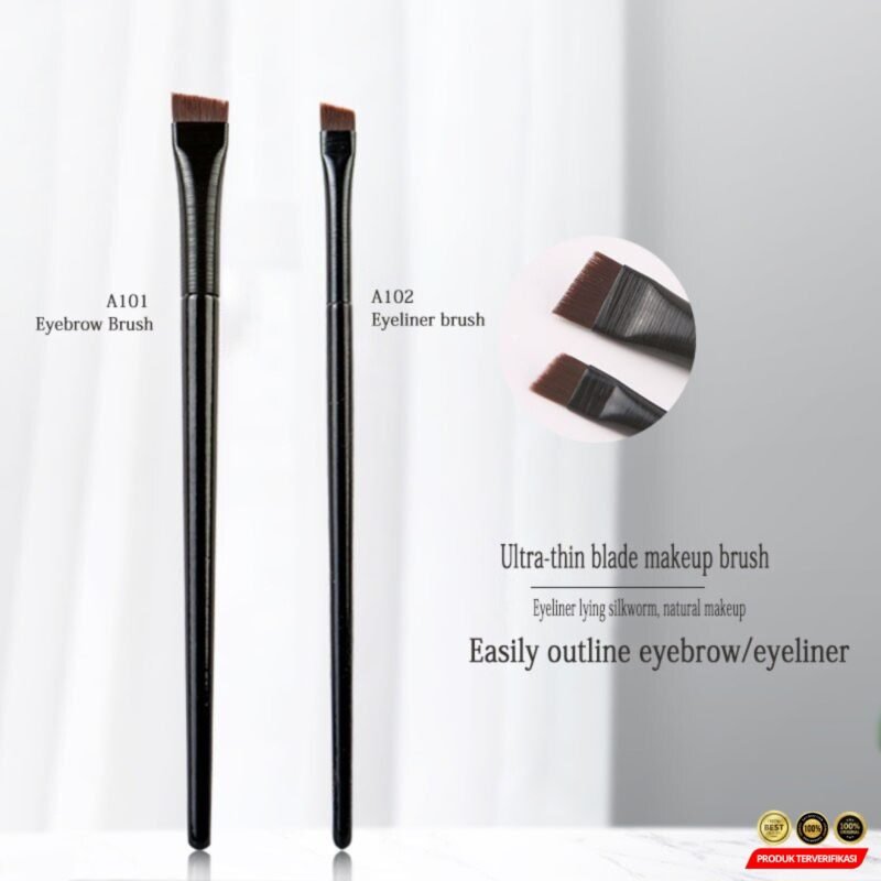 ASHAIE Kuas Kontur Alis Eyeliner Eyebrow Brush 2 PCS - [MRH2] - Image 3