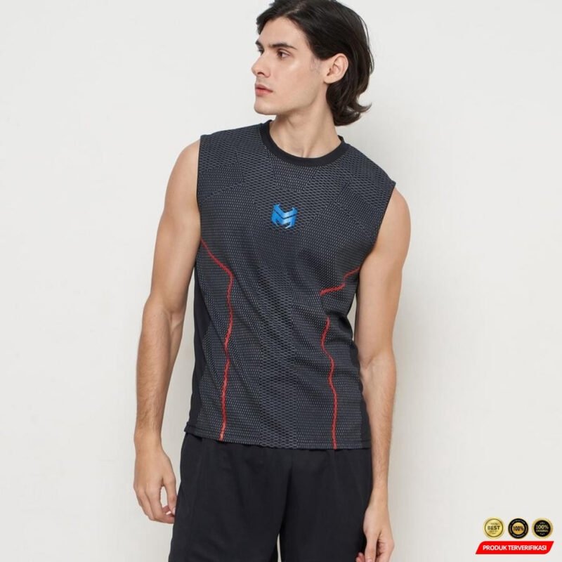 Singlet Pria Gym Tank Top Kaos Tanpa Lengan Pria Dewasa - Gambar 3