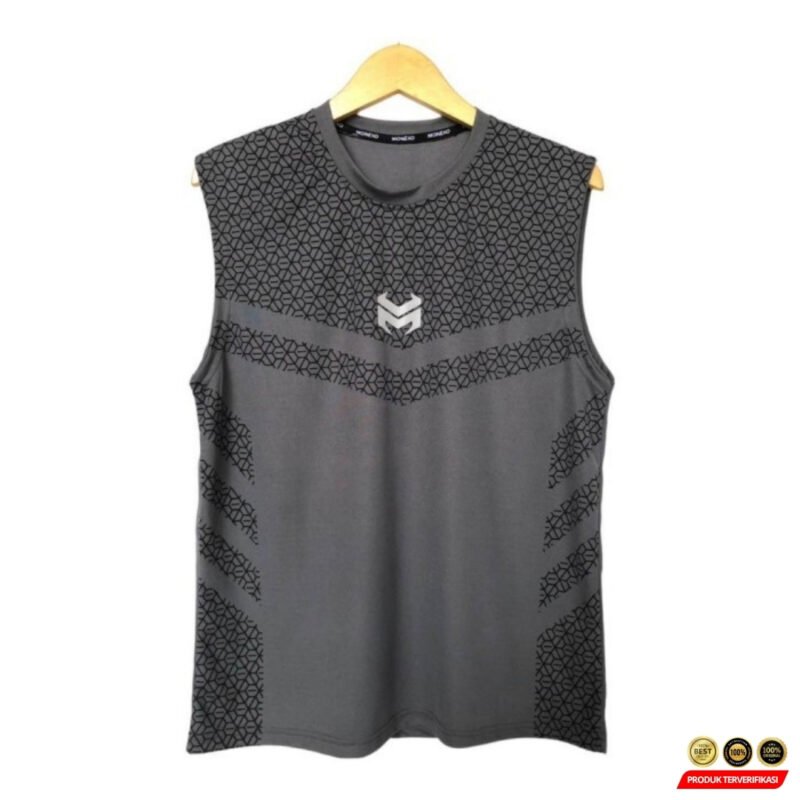 Singlet Pria Gym Tank Top Kaos Tanpa Lengan Pria Dewasa - Gambar 5
