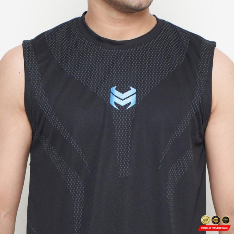 Singlet Pria Gym Tank Top Kaos Tanpa Lengan Pria Dewasa - Gambar 6