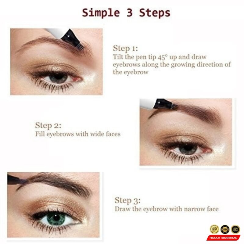 Pensil Alis Microblading Eyebrow Tattoo Pen Waterproof - Image 4