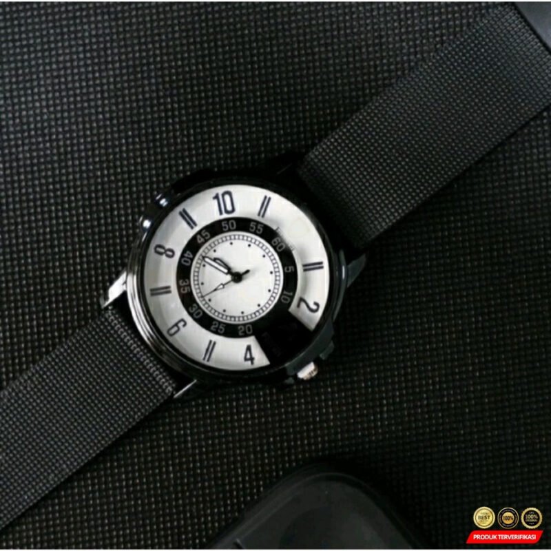 JAM TANGAN ANALOG TALI RUBBER DIAL UNIQUE GRATIS BOX EXCLUSIVE - Image 5