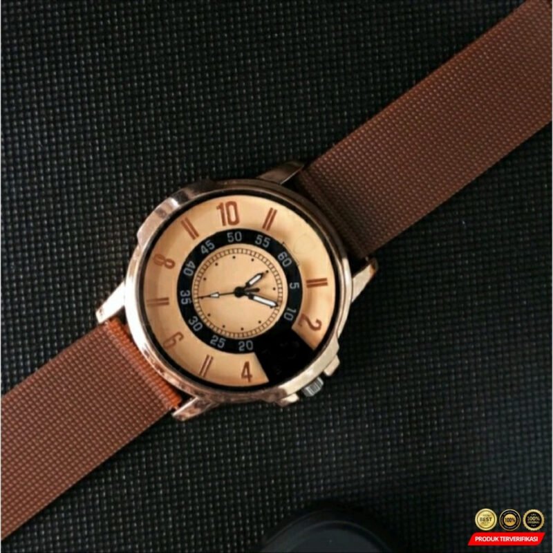 JAM TANGAN ANALOG TALI RUBBER DIAL UNIQUE GRATIS BOX EXCLUSIVE - Image 6