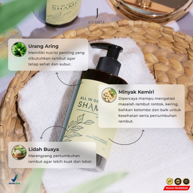 Bundling JEVARINE ALL IN ONE SHAMPOO + Deep Treatment Hair Mask Hydro [MRH2] - Image 3
