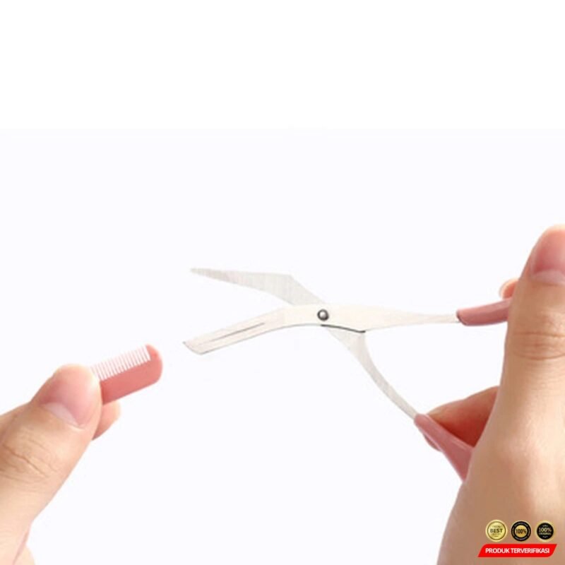 Xiumei Gunting Cukur Alis Mata Eyebrow Trimmer Scissor Comb - Image 5