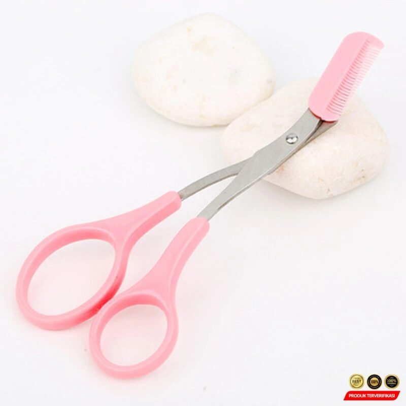 Xiumei Gunting Cukur Alis Mata Eyebrow Trimmer Scissor Comb - Image 6