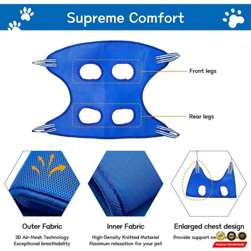 GRANE Pet Grooming Hammock Perawatan Peliharaan Size M [MRH2] - Image 3