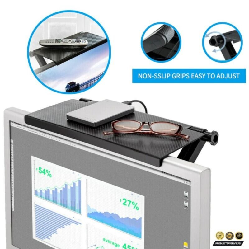 SHUIMANOU Rak Monitor TV Top Shelf Display Screen Storage Desk Riser - [MRH1] - Image 3