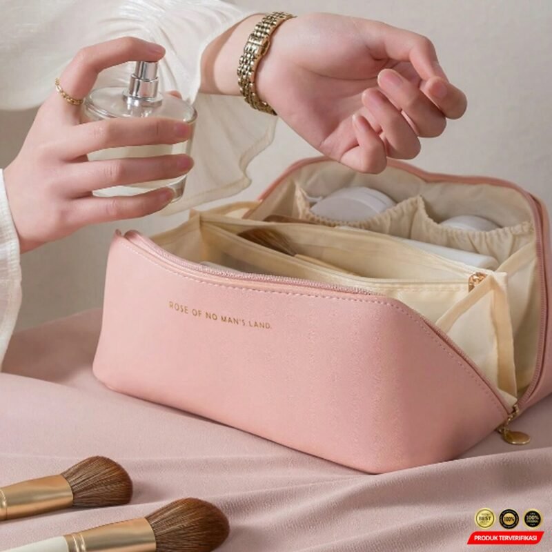 Dihope Tas Make Up Besar 6 Slot Portable Organizer Make Up Pouch - [MRH2] - Image 3