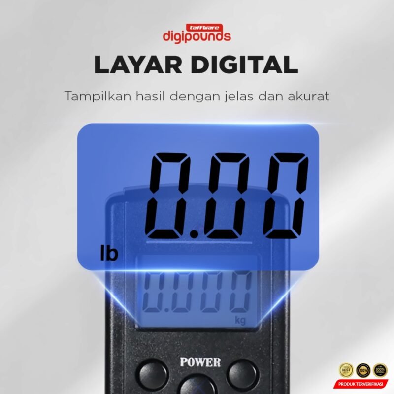 Taffware Digipounds Timbangan Koper Gantung Digital 40kg 0.005-0.1kg - [MRH2] - Image 5