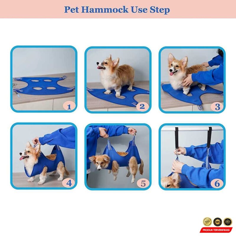 GRANE Pet Grooming Hammock Perawatan Peliharaan Size M [MRH2] - Image 5