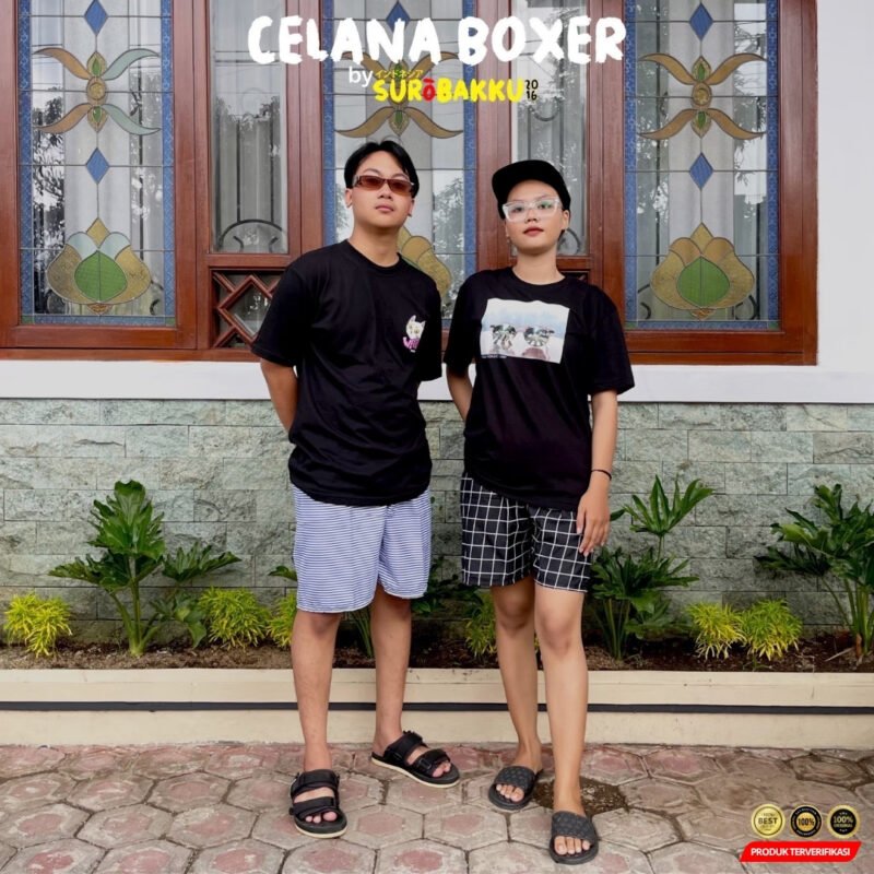 Celana boxer motif