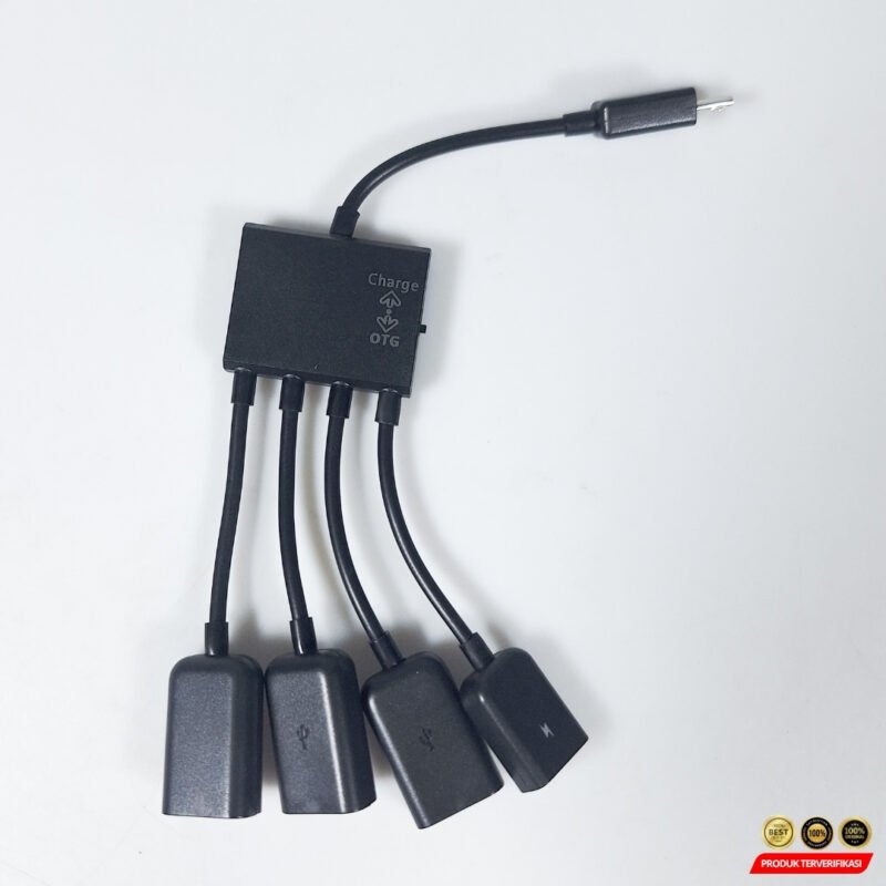Micro USB OTG Hub 4in1 Data Cable & Charge 3 Port - Gambar 2