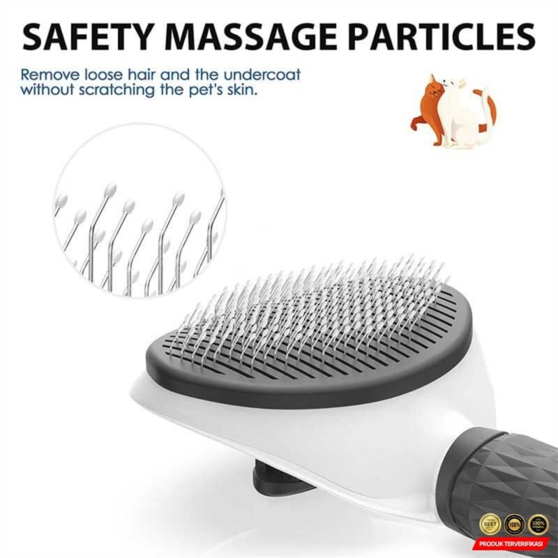 Sisir Rambut Binatang Peliharaan Hair Removal Grooming Comb - Gambar 4