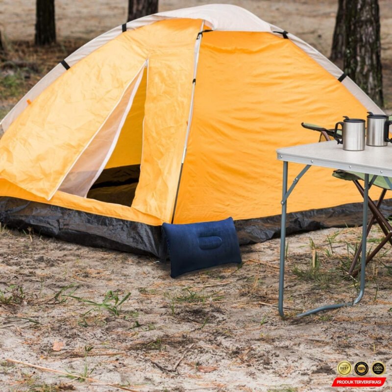 TaffSPORT Bantal Angin Travel Camping Inflatable Pillow 380x240mm - Blue [MRH2] - Image 6