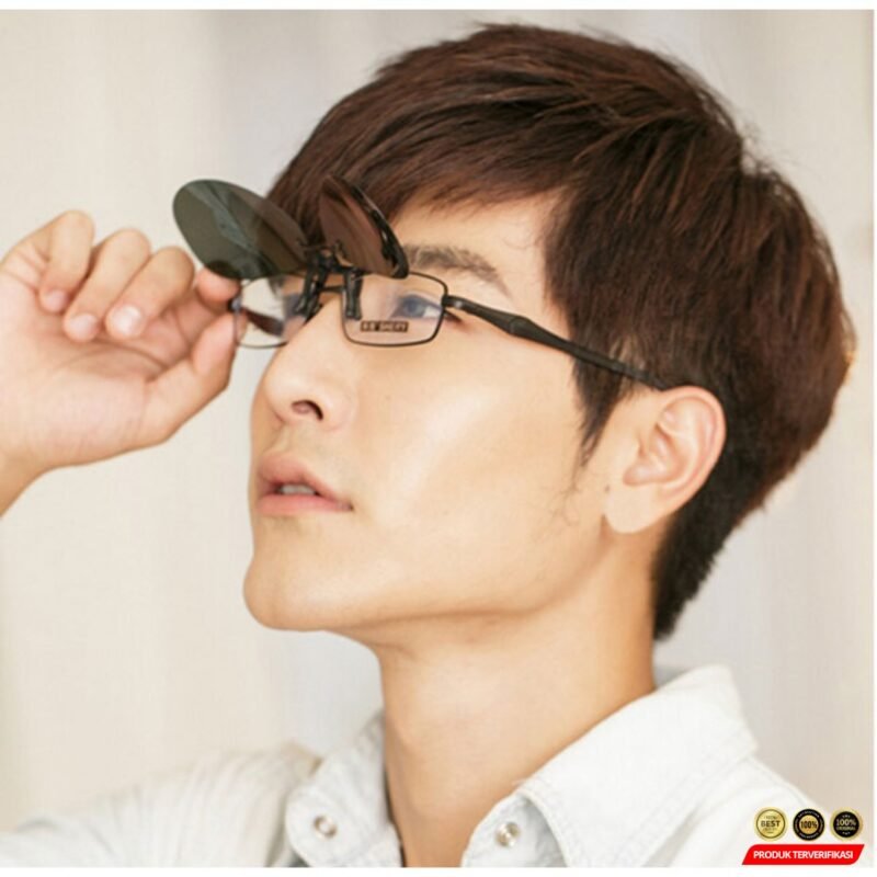 Lensa Klip Kacamata Anti Silau Clip-on Polarized Sunglasses [MRH2] - Image 3