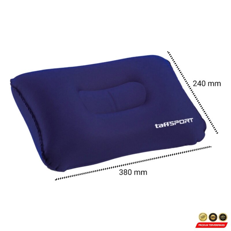 TaffSPORT Bantal Angin Travel Camping Inflatable Pillow 380x240mm - Blue [MRH2] - Image 9