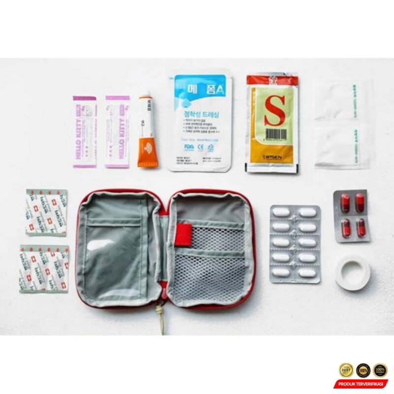 Mini First Aid Bag Tas Obat P3K - A3079 - Red - Image 7