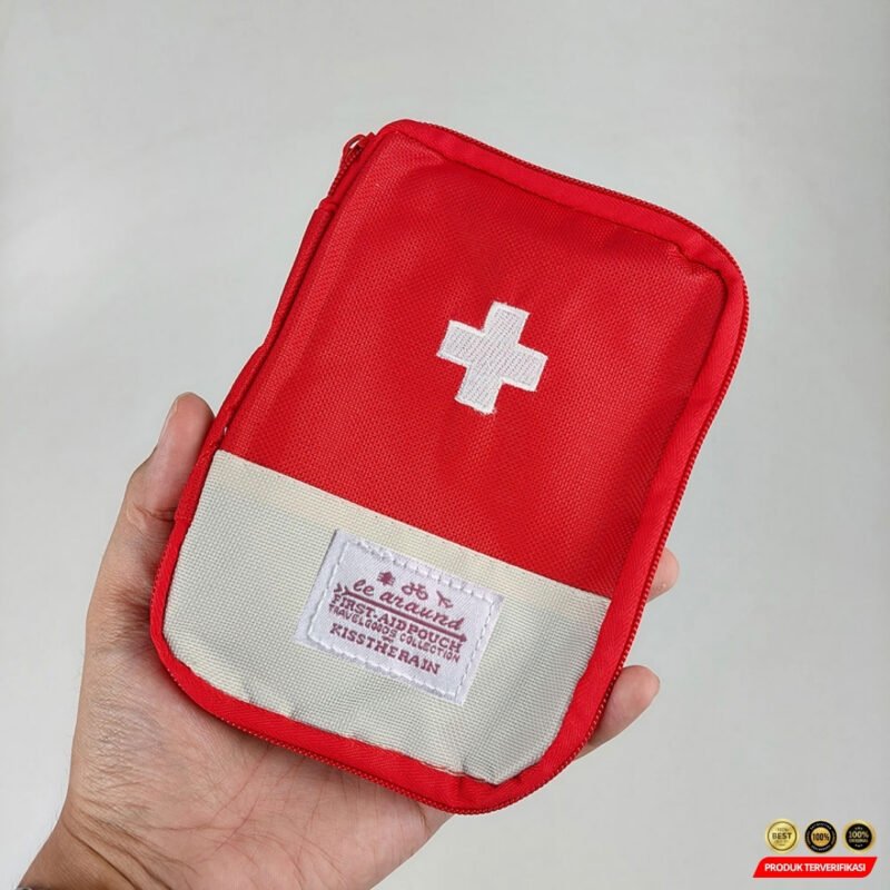 Mini First Aid Bag Tas Obat P3K - A3079 - Red - Image 8