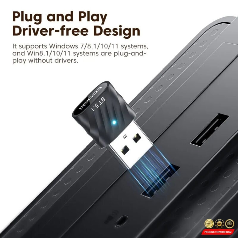 Toocki Bluetooth Receiver Adapter 5.1 USB Dongle Quick Response - [MRH2] - Image 4