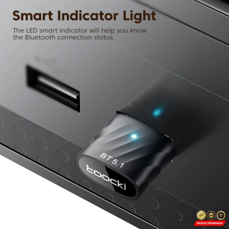 Toocki Bluetooth Receiver Adapter 5.1 USB Dongle Quick Response - [MRH2] - Image 5