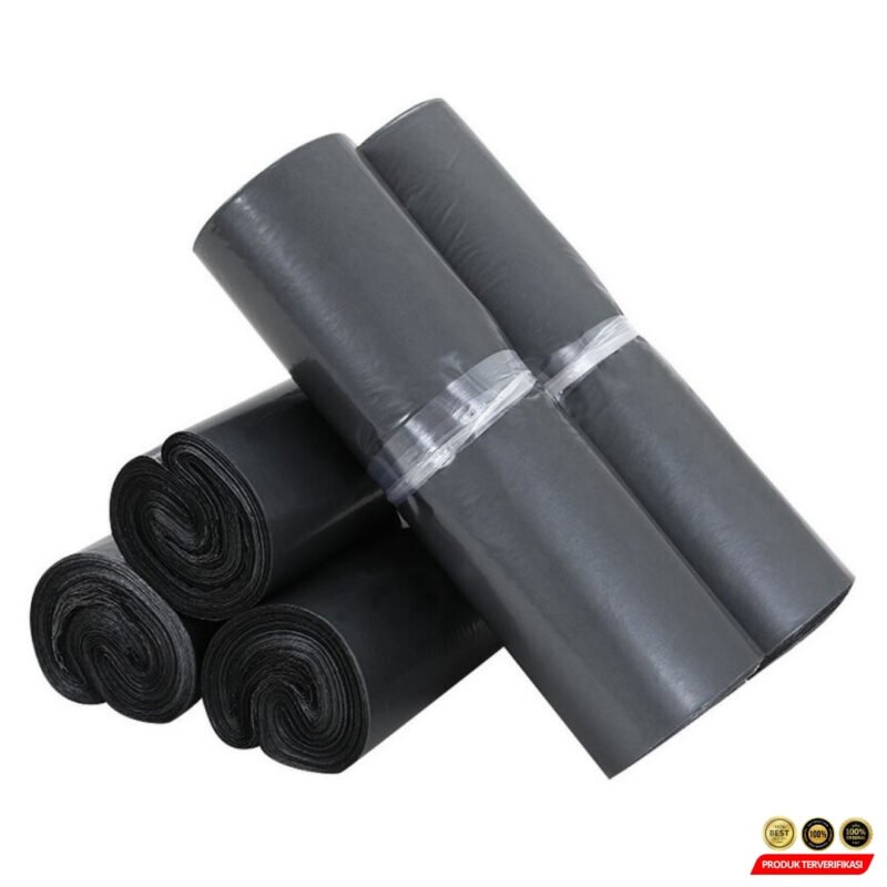 TaffPACK Kantong Amplop Plastik Packing Polybag Recycle 100 PCS 35x45cm - Black [MRH2] - Image 3