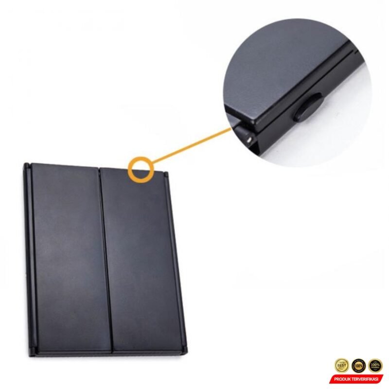 Blue ZOO Cermin Make Up Portable Foldable Mirror with LED Light - [MRH2] - Image 6