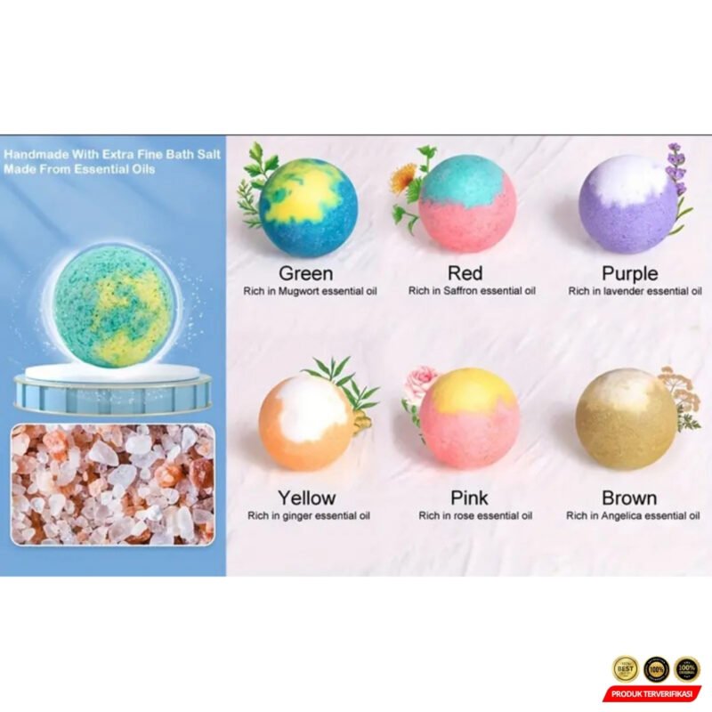 MAGIHERBE Foot Bath Bombs Sea Salt Essential Oil 30g 10 PCS - [MRH2] - Image 4