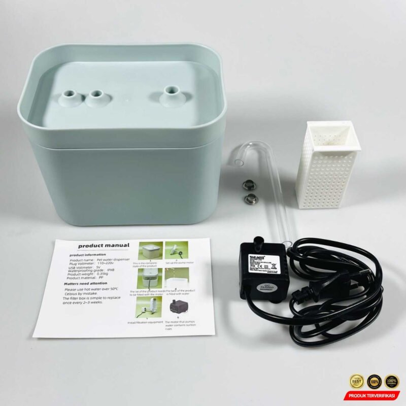 Tempat Minum Hewan Elektrik Dispenser Cat Water Fountain 1.5 - Gambar 8