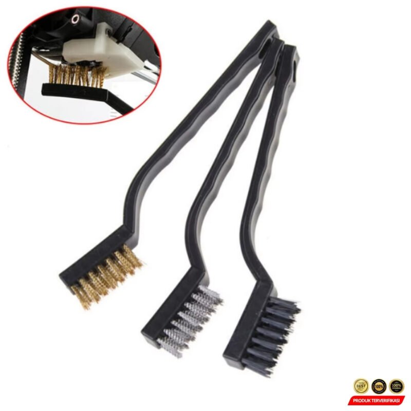 Sikat Kawat Mini Set 3 pcs Tembaga Stainless Nylon - Image 7