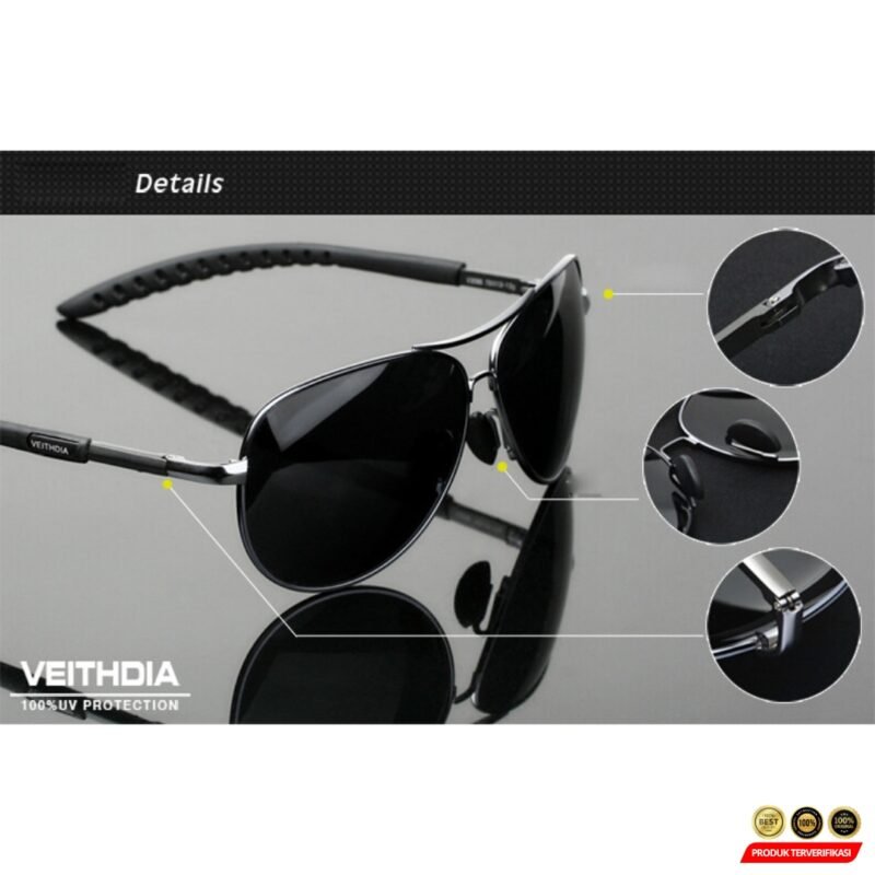 VEITHDIA Kacamata Polarized Sunglasses Aviator [MRH2] - Image 4