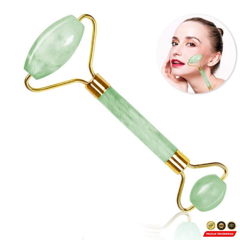 Roller Pijat Muka Tirus Facial Face Massage Nature Jade - Image 4