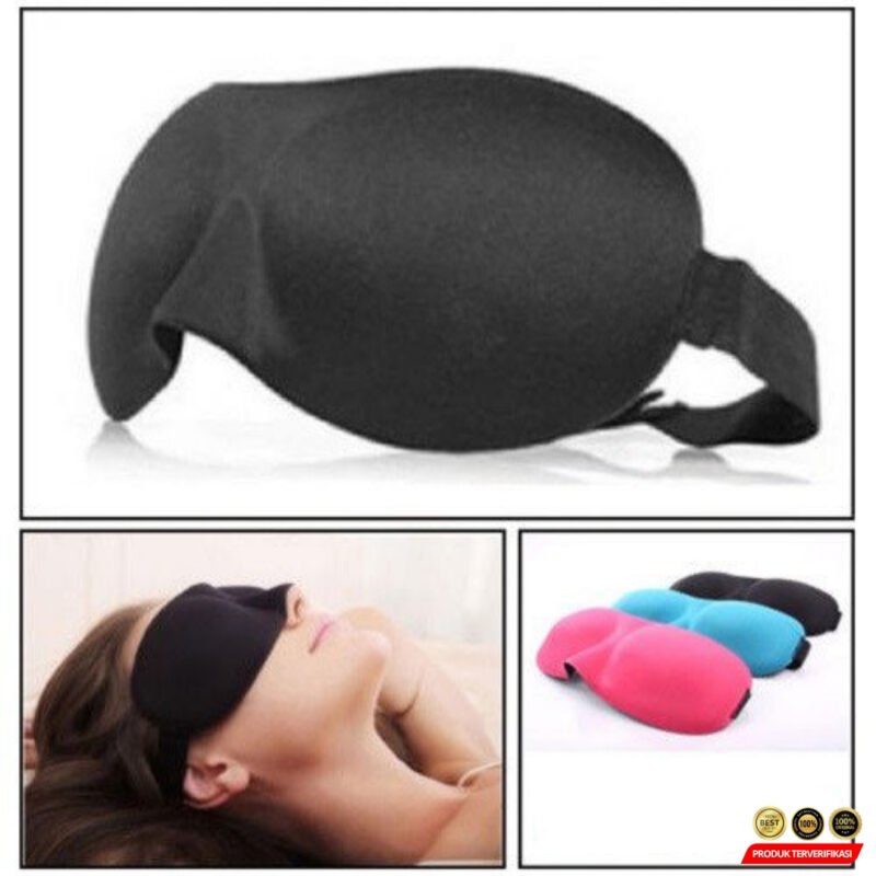 Sleeping Mask Penutup Mata Tidur 3D Contoured Cup - Image 3