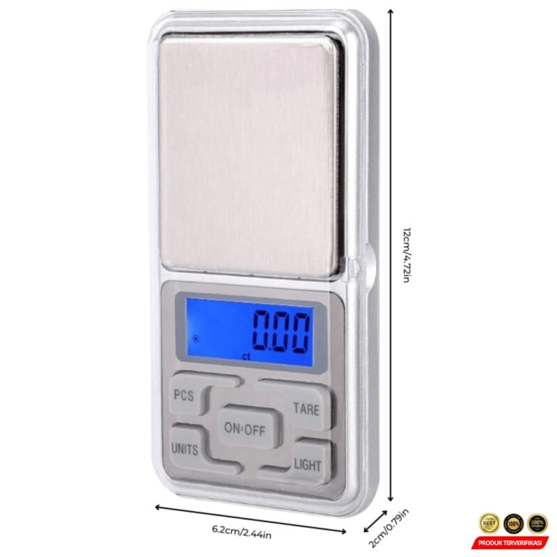 Timbangan Digital Emas Perak Berlian 0.1g 0.01g Mini Scale - Image 2