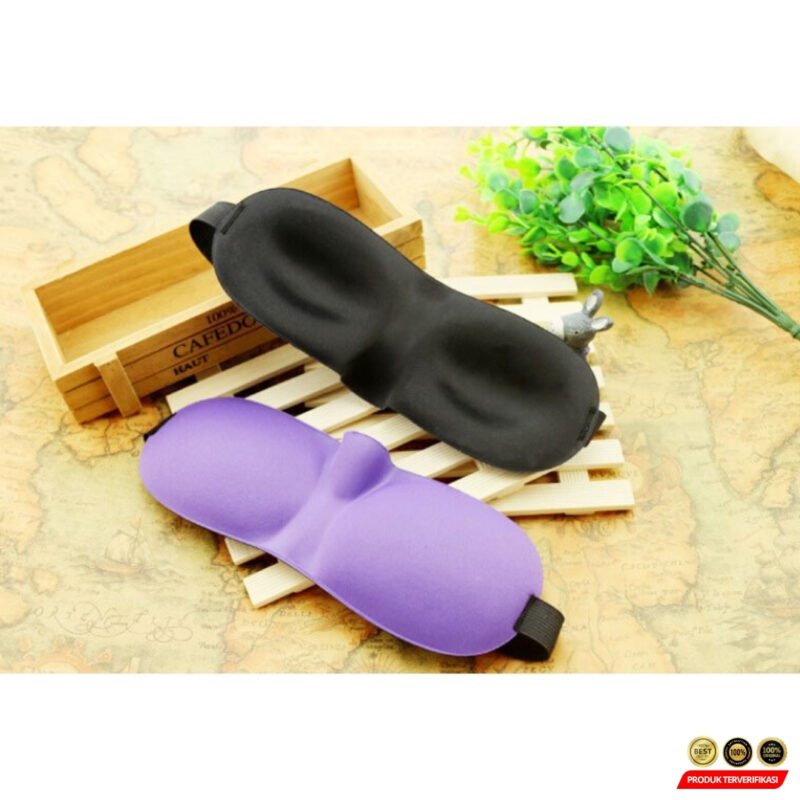 Sleeping Mask Penutup Mata Tidur 3D Contoured Cup - Image 4