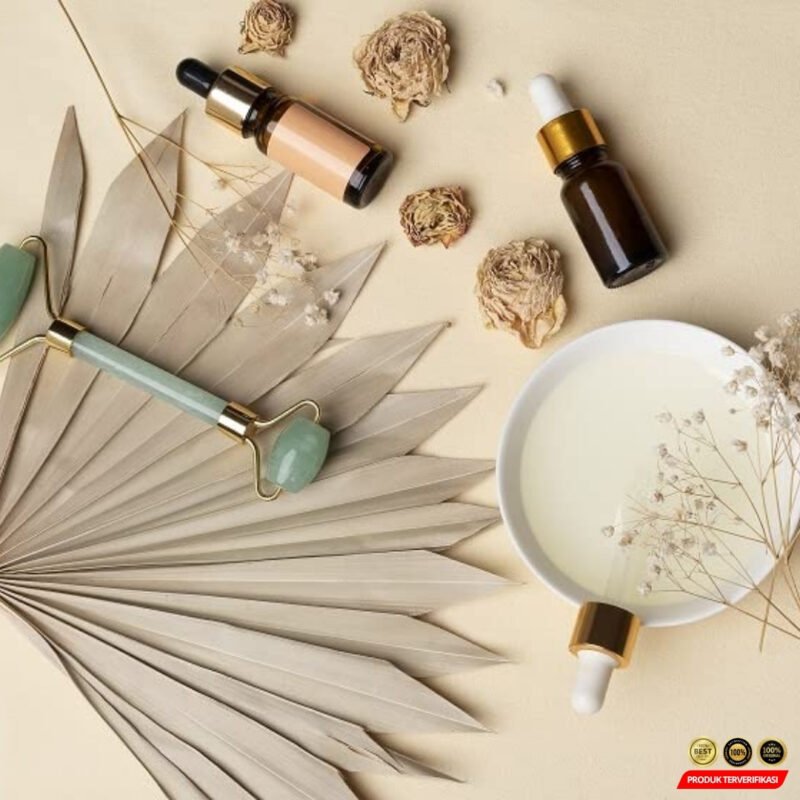 Roller Pijat Muka Tirus Facial Face Massage Nature Jade - Image 8
