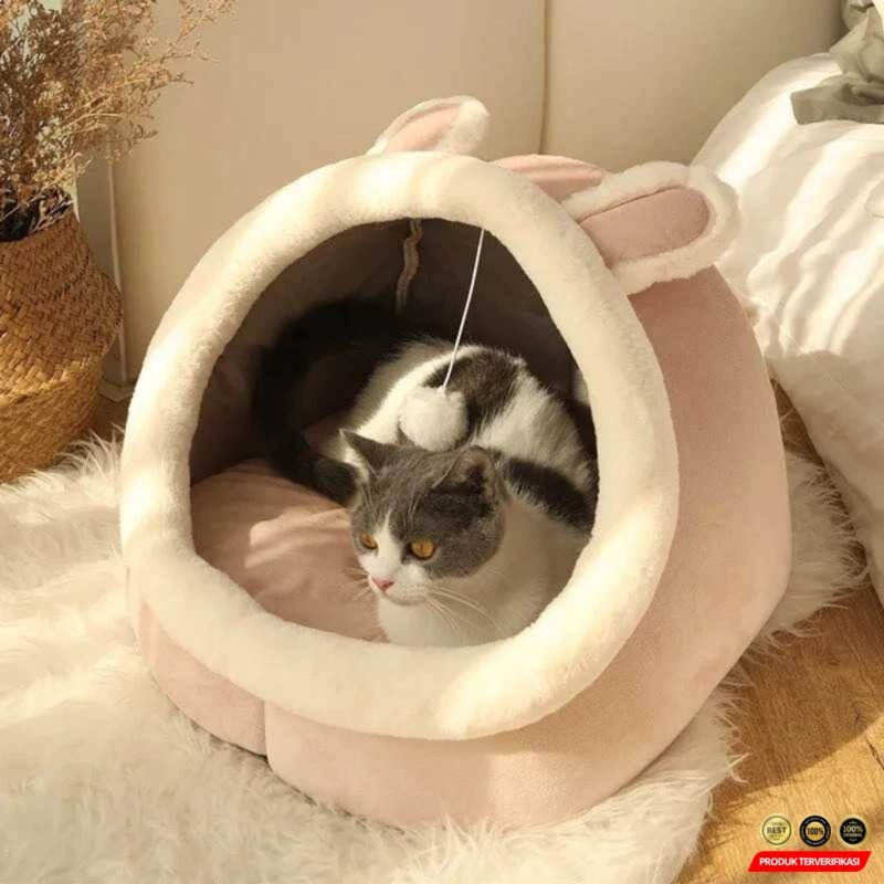 Keranjang Tidur Hewan Peliharaan Kucing Cat House Tent - Image 7