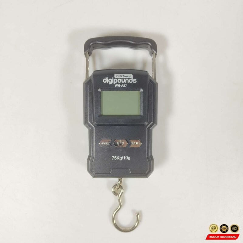 Taffware Digipounds Timbangan Koper Tas Digital Scale 75kg 0.01kg - Black [MRH2] - Image 3
