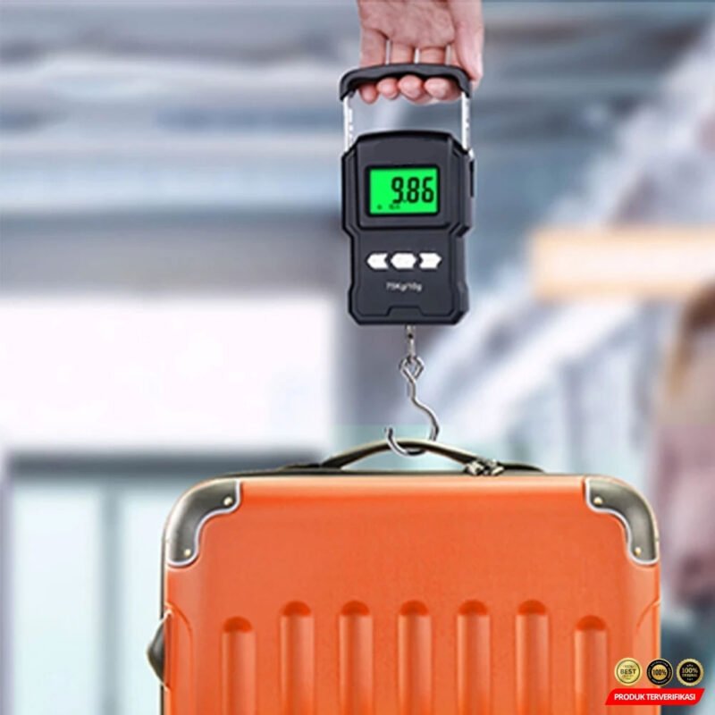 Taffware Digipounds Timbangan Koper Tas Digital Scale 75kg 0.01kg - Black [MRH2] - Image 6
