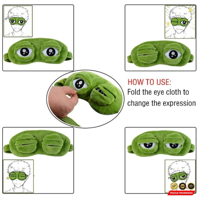 Masker Penutup Mata Tidur Sleeping Eye Mask Model Kodok - Image 7