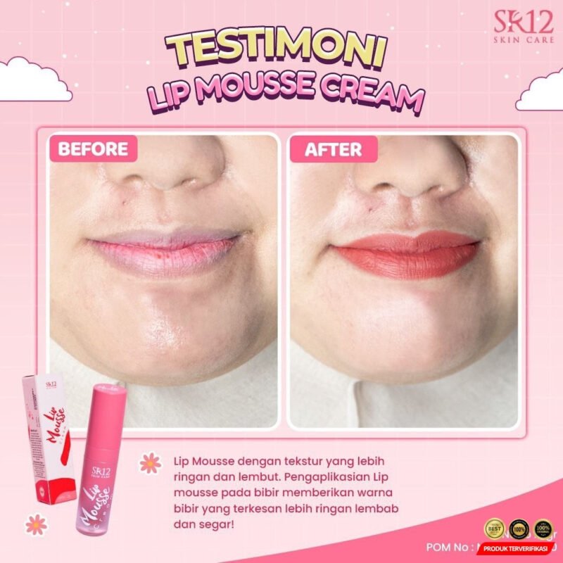Lip Mousse Cream Pewarna Bibir Ringan Dan Tahan Lama - Image 5