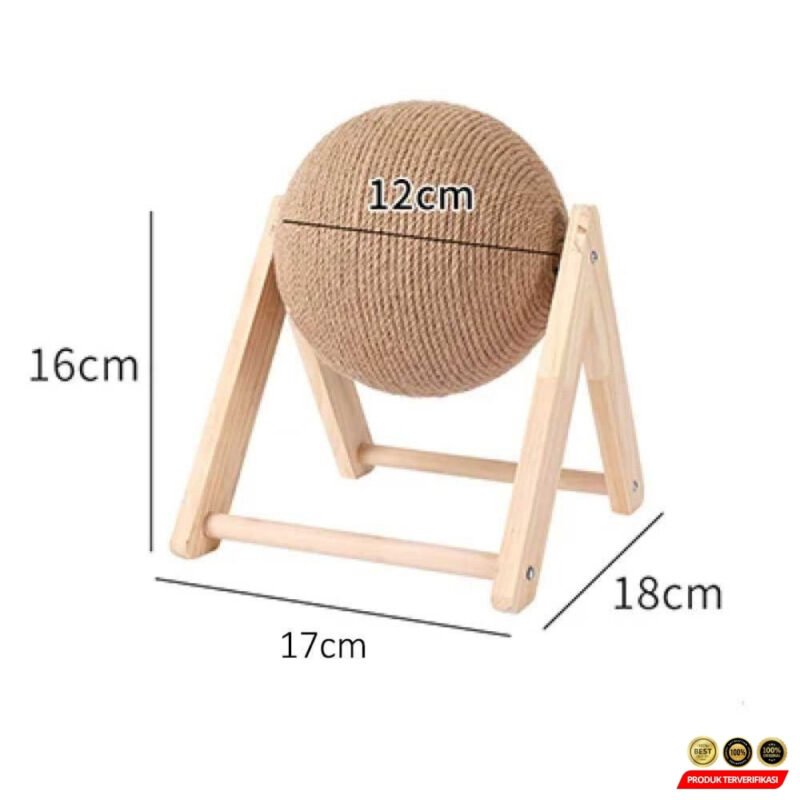 Bola Garukan Cakaran Kucing Cat Scratcher Toy - Image 3