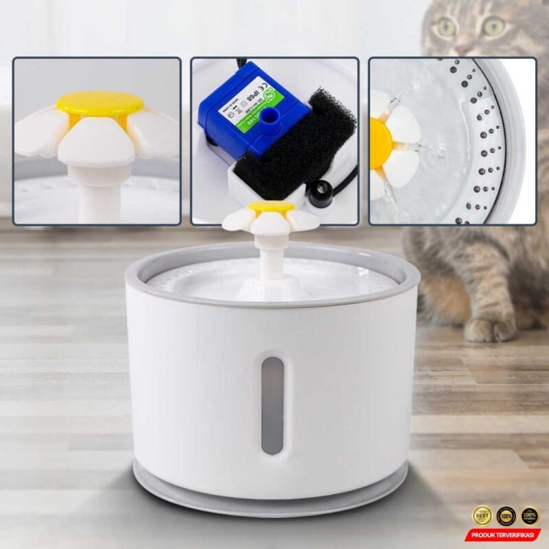 Water Dispenser Fountain Tempat Minum Anjing 2.4L - Image 7