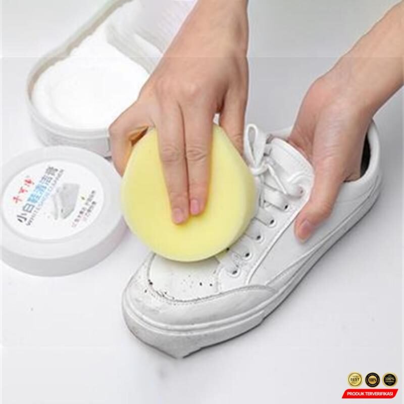 Krim Pemutih Sepatu Sneakers 260g with Spons - [MRH2] - Image 5