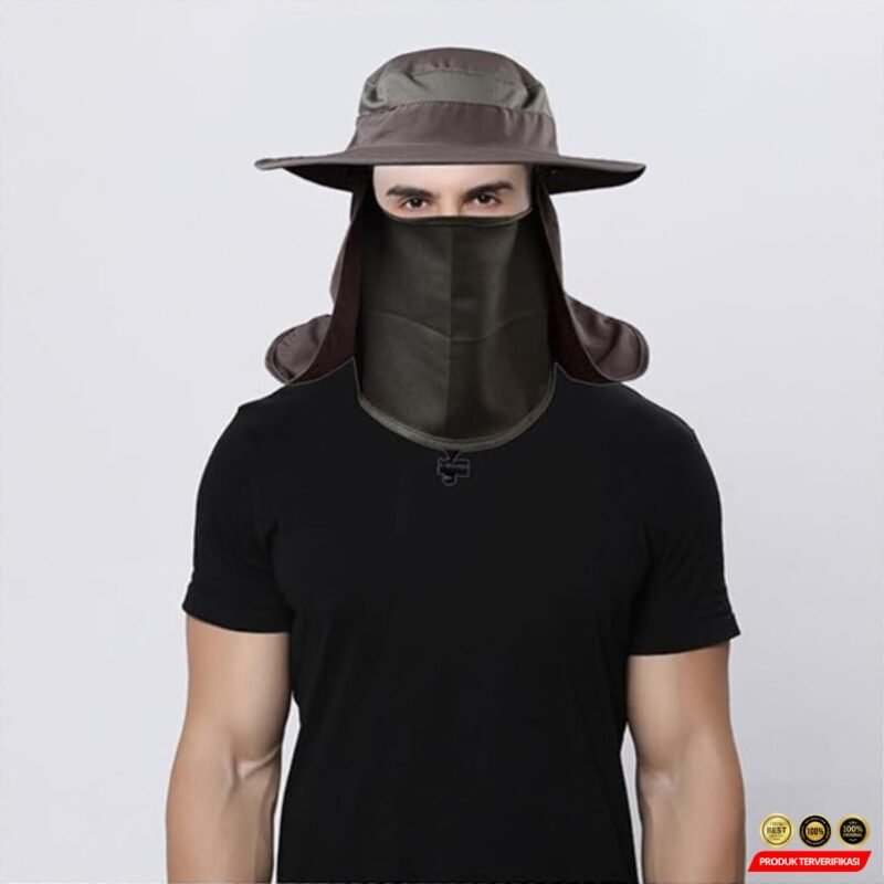 Rhodey Topi Rimba Outdoor Bucket Hat Nylon Anti UV [MRH2] - Image 5