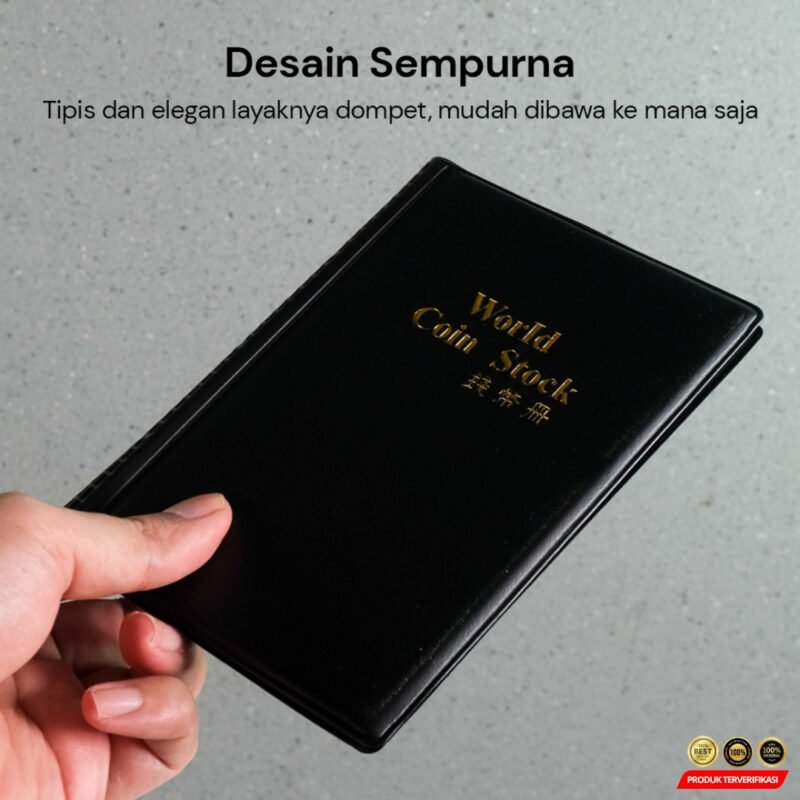 World Coin Stock Dompet Album Koleksi Koin 120 Slot - Image 5